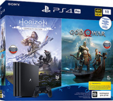 Фотография Игровая приставка Playstation 4 1 TB PRO + God of War 4 + Horizon zero dawn CE [=city]